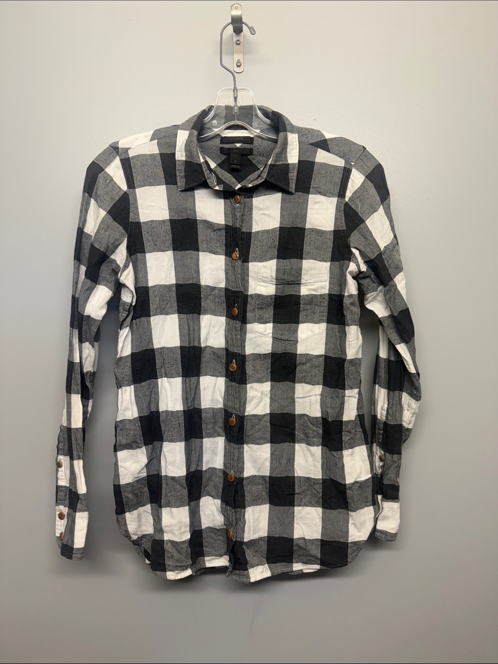 J. Crew Black & White Buffalo Gingham Checker Button-Down Shirt